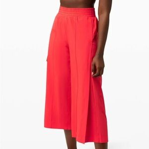 Lululemon Athletica Red Wide Leg Jumpsuit